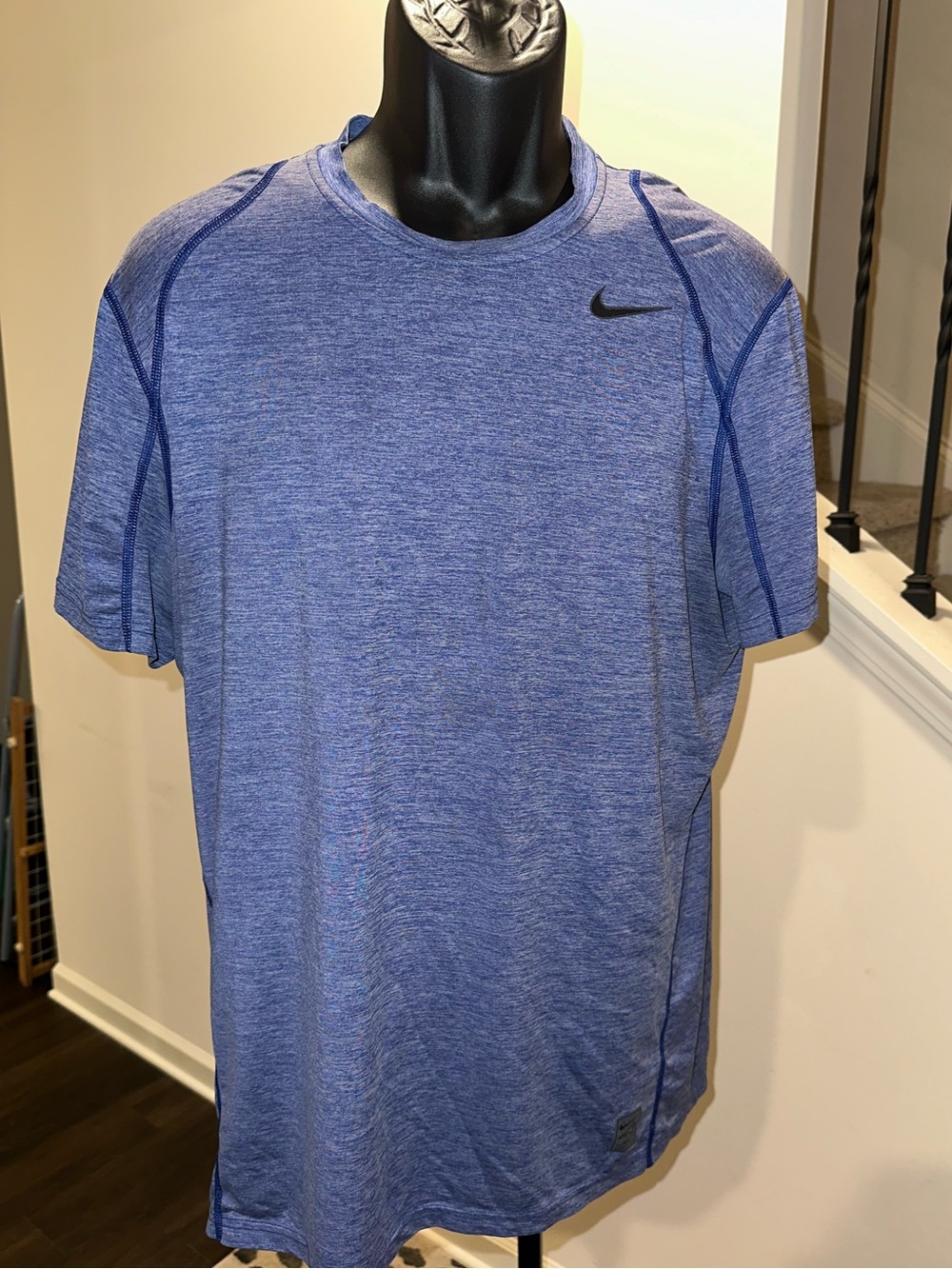 Nike Men’s Heather Royal Blue Short Sleeve Training Tee